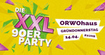 Die XXL 90er Party / Grndonnerstag am Donnerstag, 14.04.2022